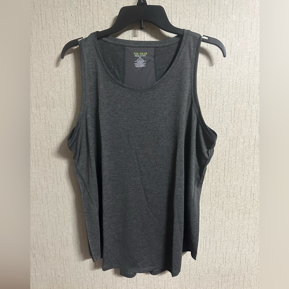 TEK GEAR WOMEN’S WORKOUT TANK: GRAY: NWT: SZ XL